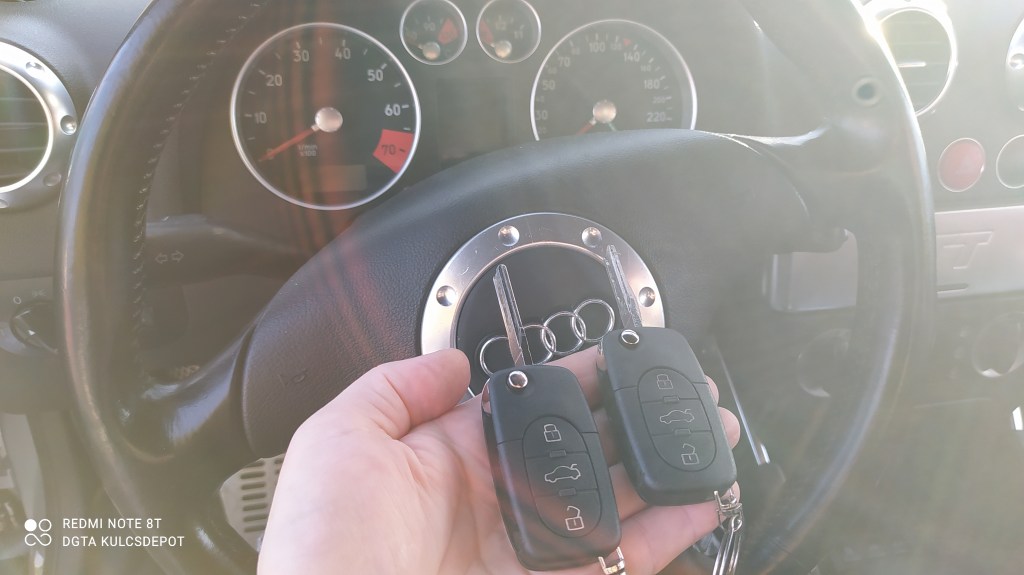 Audi TT Mk1 bicska kulcs programozás