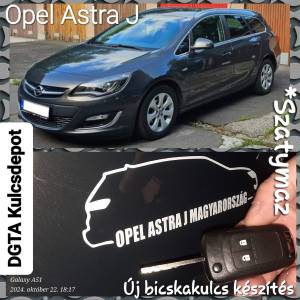 Opel Astra J kulcs